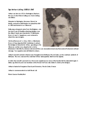 A preview of a PDF biography for Colling, Arthur